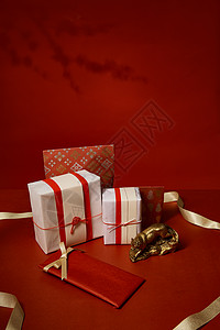 节日礼物包装背景图片