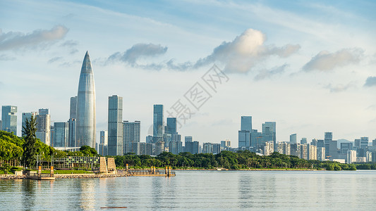 深圳南山建筑群深圳华润春笋大厦总部背景