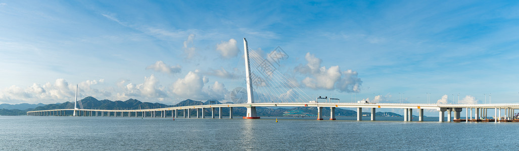 深圳道路深圳湾大桥背景