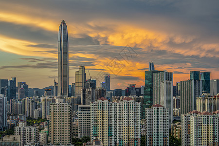 深圳福田中心区背景图片