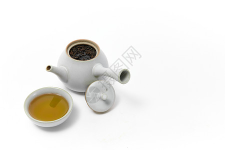 茶汤与茶壶图片