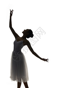 剪影舞蹈女性背景图片