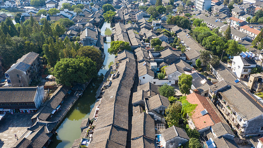 浙江乌镇东栅景区背景