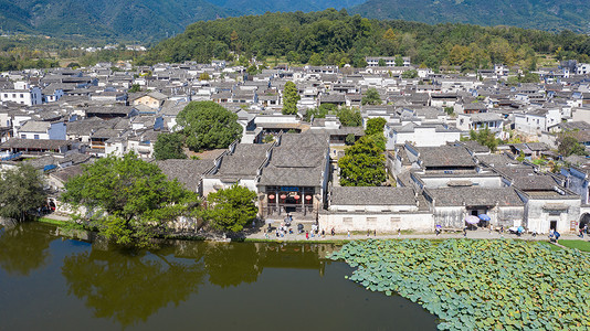 安徽黄山市黟县宏村风光背景图片