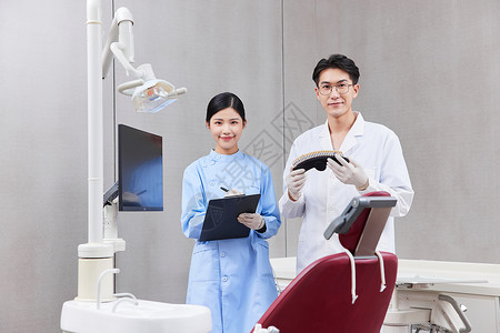 牙科医生与护士形象图片