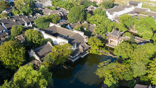 江苏无锡惠山古镇风光背景