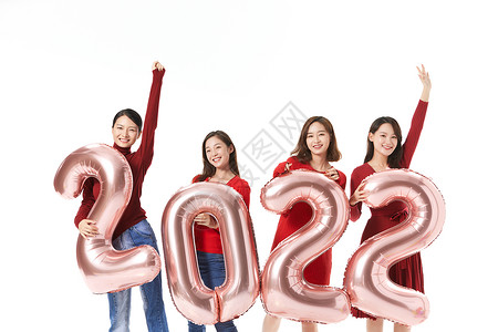 12年活动青春活力闺蜜姐妹欢庆迎新年背景