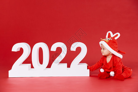可爱周岁宝宝2022虎年形象高清图片