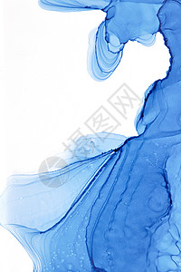 创意水墨青花瓷蓝色背景高清图片