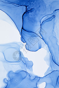 创意水墨青花瓷蓝色背景背景图片