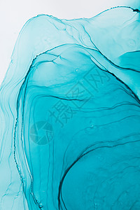 蓝袋子创意水墨祖母绿流体背景背景
