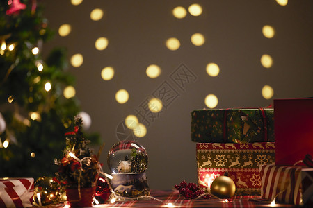 平安夜圣诞节日静物背景高清图片