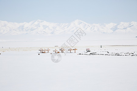 新疆5A景区赛里木湖背景图片