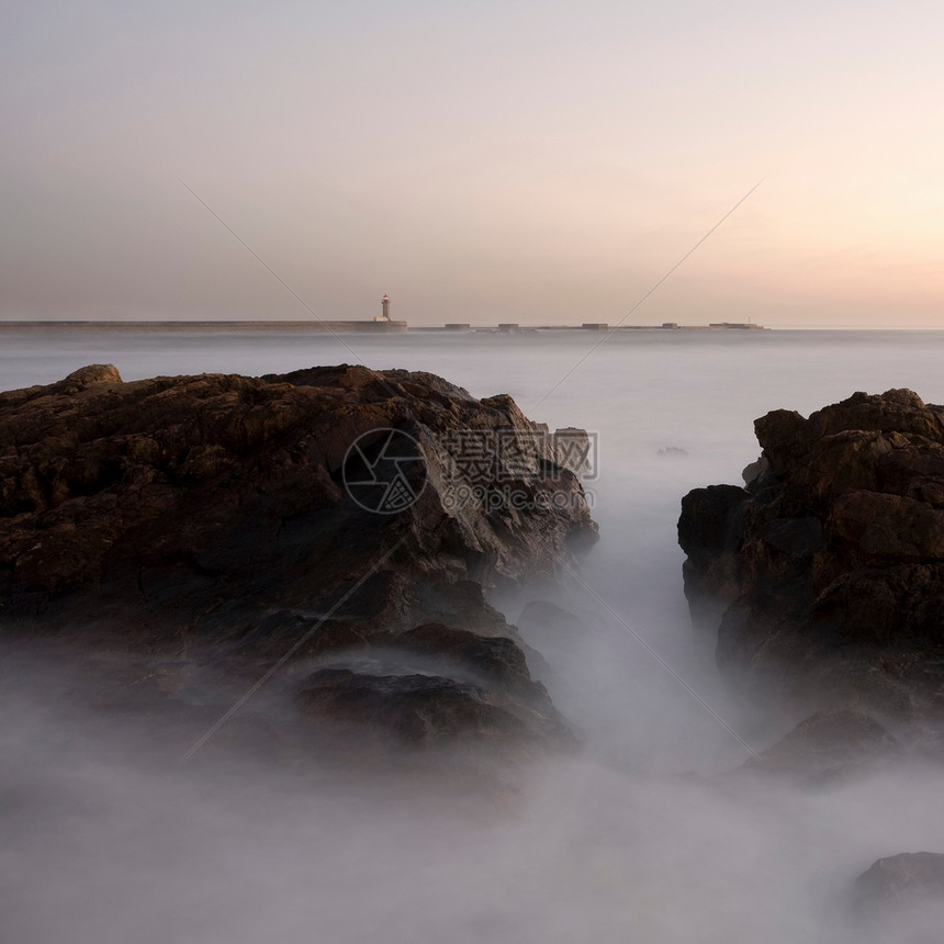 葡萄牙波尔图海岸日落图片
