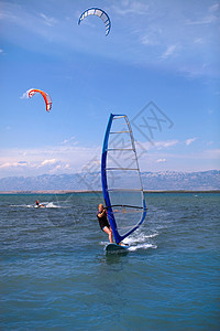 板鹞风筝冒险运动背景