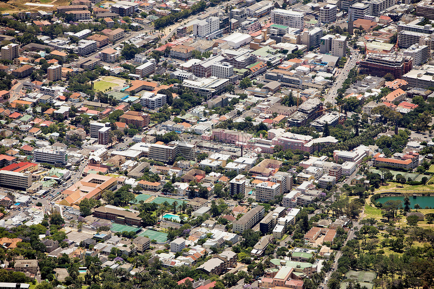 城市景色的空中视图图片