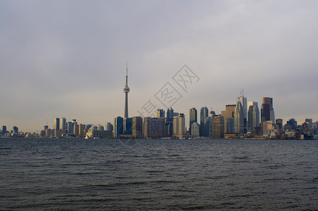 轮廓线多伦多市水天线背景