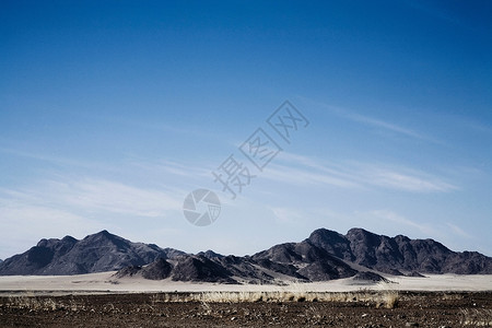 干旱农村地貌的山区高清图片