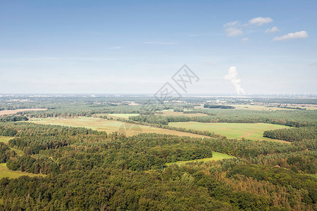 德国勃兰登堡森林空中的景象图片