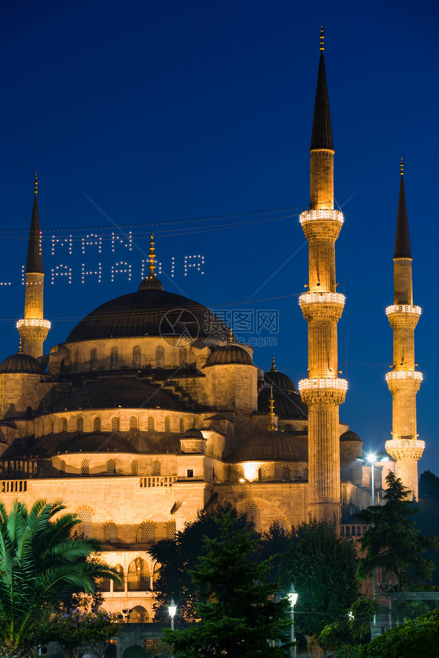 拉马丹的蓝色清真寺图片