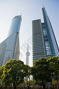 东方珍珠塔和上海摩天大楼图片