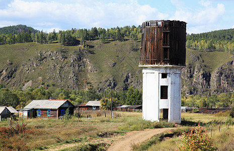 西伯利亚的村庄图片