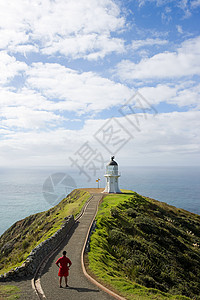 新西兰北国雷加角灯塔图片