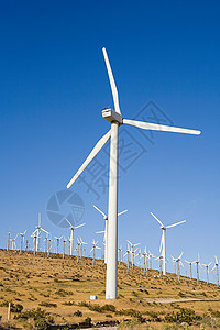 美国加利福尼亚州风力农场背景图片