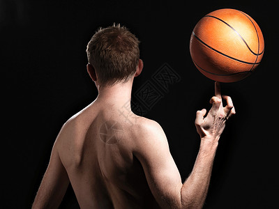 篮球运动员后视图片