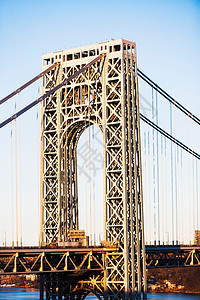 美国纽约乔治华盛顿大桥背景图片