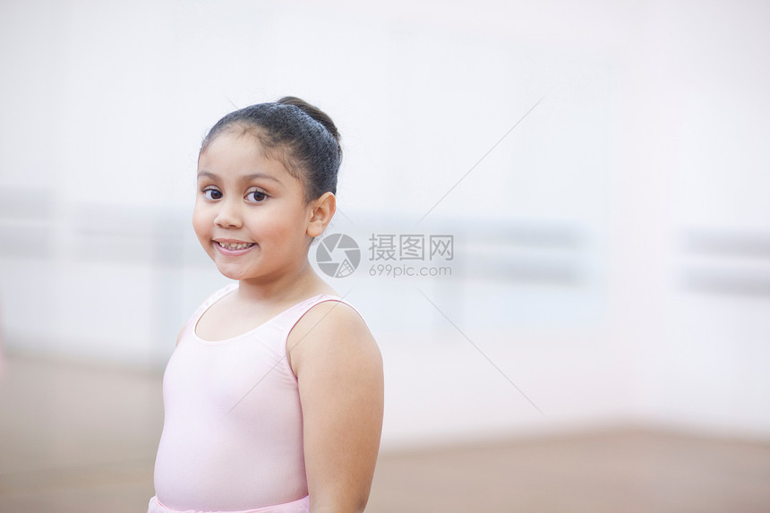 芭蕾舞小女孩的肖像图片