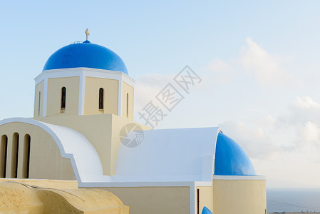希腊圣托里尼奥亚教堂图片