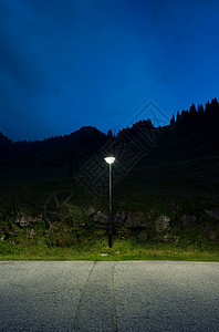 奥地利萨尔茨堡路边灯图片