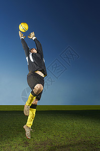 足球运动员守门元形象图片