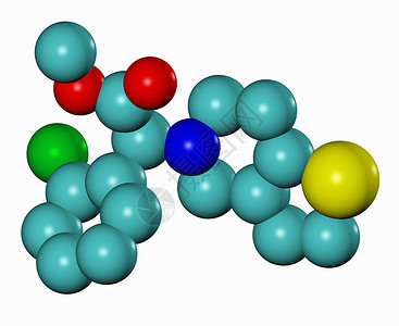 三维分子模型背景图片