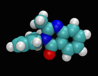 3D甲酮分子模型图片