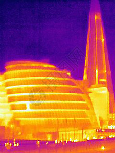 伦敦市政厅热图像背景图片
