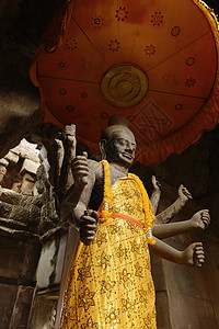 柬埔寨暹粒省吴哥瓦综合体守护神雕塑图片