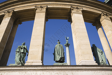 匈牙利布达佩斯匈牙利东欧英雄广场背景图片