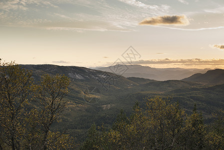 挪威泰勒马克的日落图片