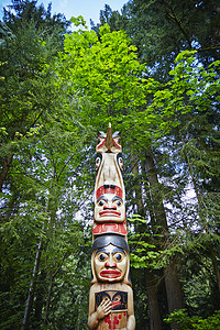 Totem极加拿大不列颠哥伦比亚温华图片