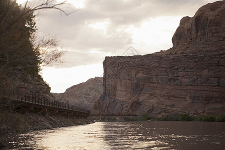 美国犹他州莫阿布Arches公园科罗拉多河景图片