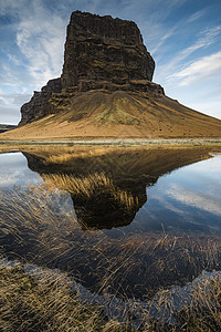 冰岛东南部斯基德拉兰杜尔州洛马格努普山高清图片
