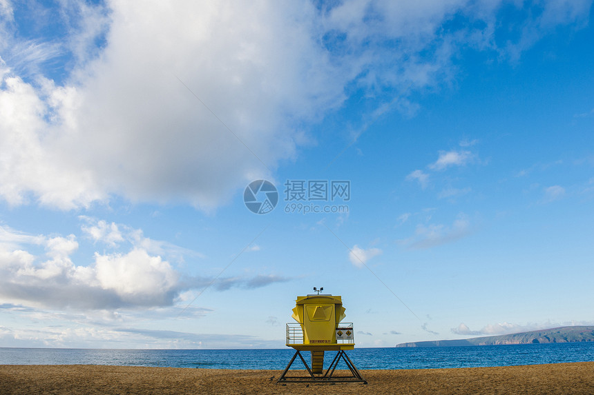 夏威夷毛伊岛海岸守望塔图片