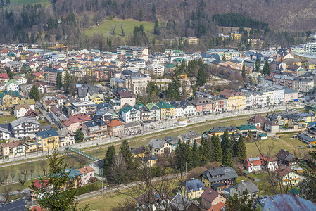 奥地利镇和河图片