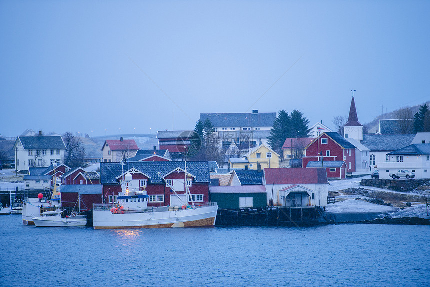 挪威罗弗敦雷恩渔村图片