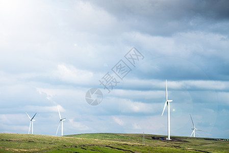 英国穆尔兰风力涡轮机高清图片