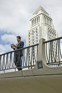 美国加利福尼亚州洛杉矶市政厅数字平板电脑图片