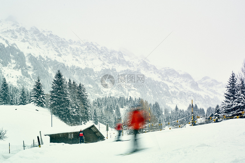 瑞士滑雪度假村图片