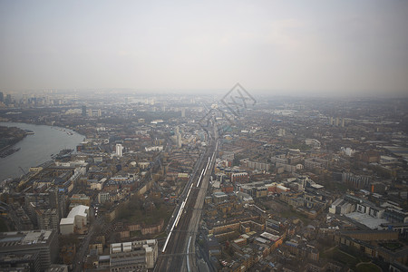 泰晤士河和城市的空中风景伦敦英国格兰图片